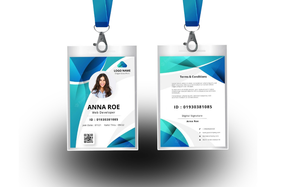 plastic office ID card printing